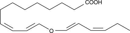 A divinyl ether oxylipin; formed in plants via 13-lipoxygenase-mediated formation of 13(S)-HpOTrE followed by conversion to the divinyl ether by divinyl ether synthase