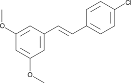 A derivative of resveratrol; inactive in vitro in assays of resveratrol activity; does not affect proliferation of K562