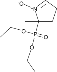 A phosphorylated derivative of the DMPO spin trap that produces spin adducts with increased stability particularly for the superoxide adduct; displays a detectable spin adduct signal at a concentration as low as 1 mM