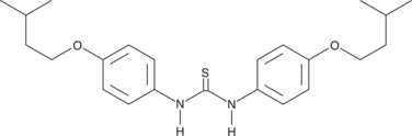 Isoxyl is a thiourea derivative that was used in the 1960s to successfully treat tuberculosis (TB). It has considerable antimycobacterial activity in vitro and is effective against multi-drug resistant strains of Mycobacterium tuberculosis in the range of 1-10 µg/ml.{13370