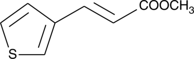 3-Thiopheneacrylic acid methyl ester is a synthetic intermediate useful for pharmaceutical synthesis.