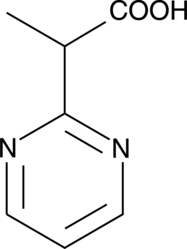 2-Pyrimidin-2-yl-propionic acid is a synthetic intermediate useful for pharmaceutical synthesis.