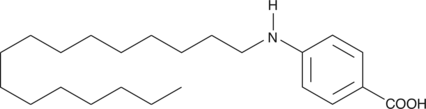 The fibrate class of hypolipidemic drugs such as clofibrate and fenofibrate elicit their effects by binding to and activating peroxisome proliferator-activated receptor α (PPARα). Cetaben is a unique