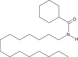 Acidic PEAase is an enzyme that promotes the hydrolysis of palmitoylethanolamide. A selective inhibitor of acidic PEAase (IC50 = 4.5 µM) that fails to inhibit FAAH even at a concentration of 100 µM