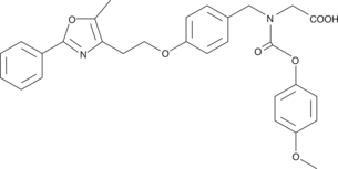 A dual agonist of PPARα and PPARγ (EC50s = 0.32 and 0.11 μM