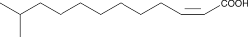 cis-.DELTA.2-11-methyl-Dodecenoic acid is a diffusible signal factor (DSF) in extracellular microbial and fungal communication systems.{13766} In a DSF bioassay