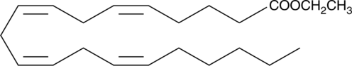 Arachidonic acid ethyl ester is a more lipophilic form of arachidonic acid that can be incorporated into dietary regimens or fed to cultured cells as a source of exogenous arachidonate. It is one of the fatty acid ethyl esters that increase cytosolic Ca2+ concentration leading to pancreatic acinar cell injury due to excessive consumption of ethanol.{14120} Whereas arachidonic acid inhibits dopamine uptake