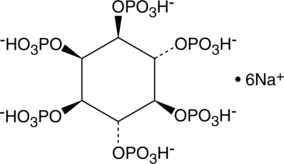 An inositol phosphate with antioxidant and anticancer activities; chelates iron at a molar ratio of 1:4 to reduce iron-induced hydroxy radical production and lipid peroxidation in cell-free assays; inhibits TBARS formation in cooked chicken breast at 1.5 mM; inhibits proliferation of a variety of cancer cells in vitro and reduces tumor growth in rodent xenograft models; an anti-nutrient that binds minerals in grains