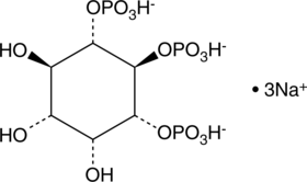 An intermediate compound produced by the dephosphorylation of inositol-tetrakisphosphate forms; biological roles remain to be determined