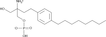 A potent agonist at four of the sphingosine-1-phosphate (S1P) receptors with IC50 values of 0.2-6 nM