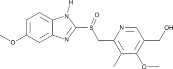 A major metabolite of omeprazole produced by the action of CYP2C19