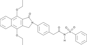 GW 627368X is a potent and selective competitive antagonist of the EP4 receptor with additional human TP receptor affinity. In competition radioligand bioassays