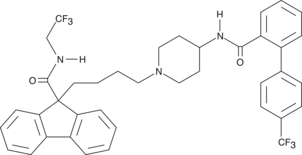 An MTTP inhibitor (IC50 = 0.5 nM in a triglyceride transfer assay); inhibits ApoB secretion in HepG2 cells (EC50 = 0.8 nM); inhibits triglyceride secretion in fasted rats (ED50 = 0.19 mg/kg