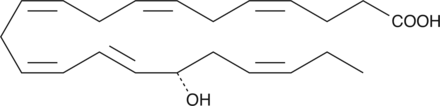 A hydroxy fatty acid formed from DHA by 15-LO and is a precursor to 17(S)-resolvins; inhibits platelet 12-LO (IC50 = 0.4 μM); inhibits TNF-α-induced expression of IL1B in a human glial cell line (IC50 = ~0.5 nM); inhibits NLRP3 inflammasome formation induced by homocysteine in podocytes at 100 nM