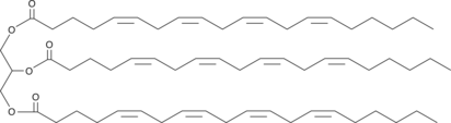 A polyunsaturated triacylglycerol with arachidonoyl (20:4) side-chains attached at the C-1