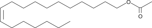 The male-specific mating pheromone of the fruit fly D. melanogaster; acts selectively through the Or67d odorant receptor to control mating behavior in both male and female fruit flies