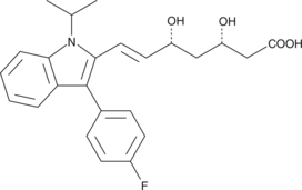 An inhibitor of HMG-CoA reductase (Ki = 0.3 nM for the rat enzyme); binds to the HMG-CoA binding site; inhibits human CYP2C9 (IC50 = 100 nM); inhibits increases in serum cholesterol