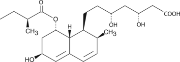 A potent HMG-CoA reductase inhibitor (Ki = 2.3 nM for the active