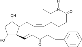 A potential metabolite of 17-phenyl trinor PGF2α ethyl amide when administered to animals