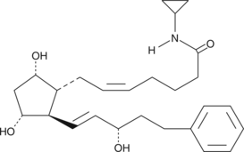 A novel analog of 17-phenyl trinor PGF2α ethyl amide