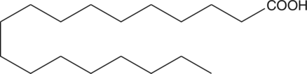 A long-chain saturated fatty acid; a major component of cocoa butter and has also been found in beef fat and vegetable oils; does not induce hypercholesterolemia or raise LDL-cholesterol unlike many long-chain saturated fatty acids