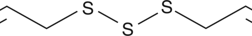 An organic polysulfide compound found in garlic that acts as an H2S donor; reduces the survival of prostate cancer PC-3 cells (IC50 = 22 μM) and inhibits the growth of human colon adenocarcinoma HCT15 cells (IC50 = 11.5 μM); suppresses the growth of PC-3 xenografts in vivo in mice and induces vascular smooth muscle relaxation.