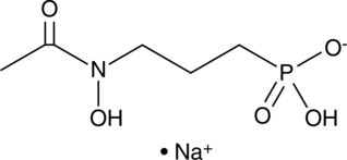 A derivative of fosmidomycin that has antimalarial activity; inhibits DOXP reductoisomerase in vitro in a dose-dependent manner; exhibits in vitro antimalarial activity against three P. falciparum strains (IC50s = 170