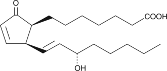 8-iso PGA1 is an isoprostane and a member in a large family of prostanoids of non-cyclooxygenase origin. It occurs as a common minor impurity in most commercial preparations of PGE1. The biological activity of 8-iso PGA1 has not been studied in depth or reported in the literature.