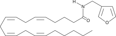 A 3-furyl arachidonoyl analog that acts as a potent and selective reuptake inhibitor of AEA (IC50 = 0.8 µM) but has low affinity for FAAH (IC50 = 30 µM); potentiates the biological effects of AEA when co-administered in rats