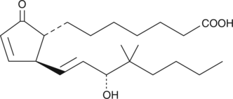 A metabolism resistant analog of PGA1