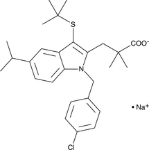 A potent FLAP antagonist that prevents 5-LO activation in vivo; inhibits LT biosynthesis in leukocytes with an IC50 value of 2.5 nM