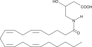 An arachidonoyl amino acid isolated from both rat and bovine brain; the glycine congener (NAGly; Item No. 90051) suppresses formalin-induced pain in rats