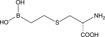 An inhibitor of arginase types I and II; inhibits rat liver arginase I (Kis = 0.4 and 0.6 µM from kinetic analyses); inhibits human arginase II (Kis = 310 and 30 nM at pH 7.5 and 9.5