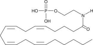 The phosphate ester (and water-soluble prodrug) of AEA (Item No. 90050); acts with equal potency as AEA in the treatment of C6 glioma cells in vivo; 5-fold less potent than AEA as an agonist of isolated rat brain CB1 receptors (Ki = 200 nM); also a structural variant of LPA