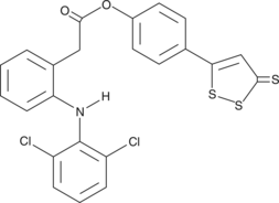 A hybrid molecule of an H2S donor and the NSAID diclofenac that does not cause gastric damage or promote leukocyte adherence to vascular endothelium; exhibits efficacy at doses of 10-50 µmole/kg in rat