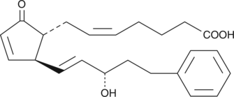 17-phenyl trinor PGA2 is a synthetic prostaglandin analog designed for increased half-life and greater potency. There are no published reports of the biological activity of 17-phenyl trinor PGA2 in the literature at this time.