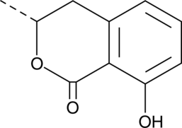 A dihydroisocoumarin compound with a variety of biological activities including antibacterial