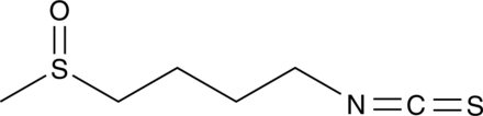 An isothiocyanate that potently induces chemopreventative enzymes via Keap1-Nrf2 signaling and ARE-driven gene expression; at 15 μM