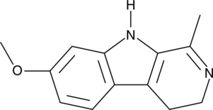 A psychoactive indole found naturally in certain plants; inhibitor of monoamine oxidases; induces tremor in mice through the NMDA receptor; intended for forensic or research purposes