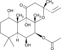 A naturally occurring diterpene that directly activates adenylyl cyclase to raise levels of cAMP in a wide variety of cell types; binds to type 1 adenylyl cyclase membranes with an IC50 value of 41 nM and demonstrates an EC50 value of 0.5 μM in an activation assay