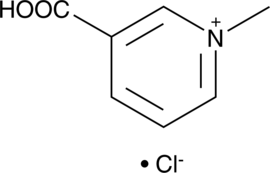 A pyridine alkaloid formed by the methylation of the nitrogen atom of niacin; used to reduce blood glucose levels and to inhibit PPARγ expression in rat models of diabetes; inhibits the migration of hepatocarcinoma cells and renders them more susceptible to apoptosis by reducing Raf/ERK/Nrf2 protein levels and activities of anti-oxidative enzymes further downstream