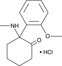 An analog of ketamine in which the 2-chloro group is replaced with a methoxy group