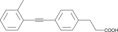 A selective FFAR1 (GPR40) agonist (EC50 = 32nM) that does not exhibit activity on the related FFARs: FFAR2 (GPR43) or FFAR3 (GPR41); increases glucose-stimulated insulin secretion at a concentration of 100 nM in the rat