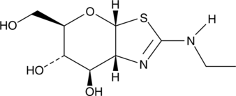 A potent and selective inhibitor of O-GlcNAcase (Ki = 21 nM); increases cellular O-GlcNAc-modified protein levels (EC50 = 30 nM) and blocks phosphorylation of tau protein both in cultured PC-12 cells and in rats (200 mg/kg/day); is orally bioavailable and effectively cross the blood brain barrier