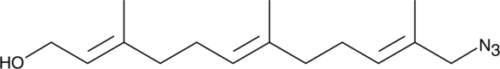 Acts as a replacement for endogenously-produced farnesyl alcohol and becomes attached to proteins through normal biological processes