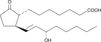 11-deoxy PGE1 is a synthetic analog of PGE1. Early reports show that it is a selective agonist for the EP2 receptor but effective at much higher concentrations than PGE2.{1360