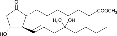 A PGE1 analog and agonist of EP2 and EP3 receptors; binds to EP1