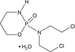 A nitrogen mustard alkylating agent used in the treatment of cancers and autoimmune disorders; metabolized to the active compound phosphoramide mustard