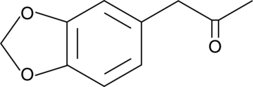 A precursor or intermediate in the synthesis of methylenedioxy phenethylamines and amphetamines