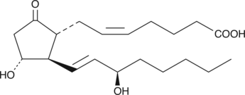 15(R)-PGE2 is the C-15 epimer of the naturally occurring 15(S)-PGE2. 15(R)-PGE2 is much less potent than the natural stereoisomer in most biological assays. In hamsters